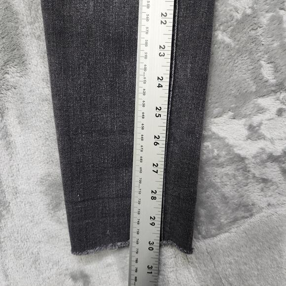 Universal Thread Jeans Womens 6/28L Gray High Rise Jegging Raw Hem Ankle Stretch - Picture 14 of 16